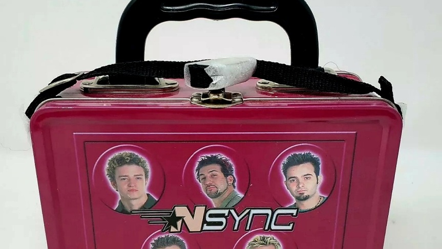 NSYNC RED METAL LUNCH BOX